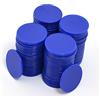Smartdealspro Mini contatori da poker in plastica opaca, 32 mm, con scatola portaoggetti, 100 pezzi, blu scuro
