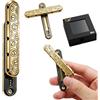 7JI Fidget Slider Giocattoli per Adulti, Metallo Slider Fidget Toys | Giocattoli Sensoriali Decompressione per Autismo ADHD, Ansia Sollievo dallo Stress Regali per l'amico e Famiglia (Dorato)