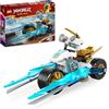 LEGO NINJAGO Moto di Ghiaccio di Zane, Veicolo Giocattolo con Lame Mobili, Gioco d'Azione per Bambini e Bambine 7 Anni con 1 Minifigure Ninja di Eroe, Piccola Idea Regalo di Compleanno 71816