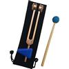 KiBcsLic Set di Diapason in Lega di Alluminio 136.1HZ, Kit di Strumenti per Diapason Musicale per Suono, Rosa Aurea