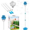 Taechalingo Macchina automatica per bolle di sapone, lanterna per bolle di sapone, lampada da giardino, macchina in piedi, macchina per bolle di sapone, regolabile in altezza, per matrimoni, amici, famiglia