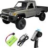 ARRIS MN-82P RTR RC Truck LC79 4x4 Off Road Vehicle 2.4 GHz RC Rock Crawler con Luci LED, Batteria 7.4V 1200mAh per Hobby (Argento)