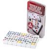 KAV Set doppio 6 Domino in scatola regalo di latta per giochi da tavolo educativi - Set Domino colori vivaci per adulti e bambini - 4,75 x 2,4 cm - Confezione regalo in latta Dimensioni: 19 x 11 cm