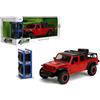 Jada Just Trucks 1:24 2020 Jeep Gladiator - Portapneumatici e auto pressofuso, giocattoli per bambini e adulti (rosso)
