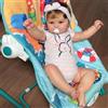 Zero pam Reborn Bambino Bambina Silicone Pieno 20 Pollici 50 cm Dolce Sorriso Realistico Ragazza Occhi In Bambola Come Bambino Reale Bambola Impermeabile Corpo Morbido Corpo Completo Neonato Toddler
