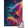 pSjDkMvHfRbLz Uccello colorato Puzzle 1000 Pezzi Carta per Adulti Fiori Fantasia Gioco di Puzzle 1000 Pezzi Relax Concentrazione Decorazione Regalo Famiglia 38x26cm/1000pcs