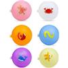UEAVOID Gavettoni Riutilizzabili 6 Pezzi Animali Marini, Bombe d'Acqua Silicone Autosigillanti Morbidi, Palloncini ad Acqua Ricarica Rapida per Giochi in Piscina Bambini