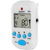 Meideal Mini metronomo digitale portatile, multifunzione, a clip, con display LCD, dotato di batteria, adatto a pianoforte, violino, chitarra, batteria elettronica, white