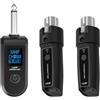 Rwigeboo 3pcs/set trasmettitori e ricevitori di microfoni wireless, adattatore per microfono wireless ricaricabile da 2, 4 GHz per chitarra, mixer audio, microfono dinamico, ricevitore di chitarra del sistema