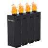 Ridgeyard Macchina Effetto Fiamma 200W Macchina Effetto per Palcoscenico Lanciafiamme Macchina del Fuoco per Bar, Cerimonie di Apertura, Concerti, Spettacoli dal Vivo, Nero - 4 Pezzi