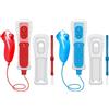 CLVIZCXOM 2 set telecomando Fit per Wii/Wii U con MotionPlus (rosso e blu)