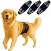 Colenumone - Fasce addominali per cani 3PC - Fasce riutilizzabili e lavabili in tessuto traspirante a rete (air-mesh); ideali per cani e cuccioli con incontinenza(L)