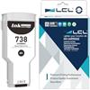 LCL 738 Cartucce d'inchiostro Compatibile con HP 738 Nero 300-ml High Yield | Sostituzione per HP 738 DesignJet T850 T950 Printer (1-Pack,)