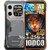Blackview Xplore X1 5G Rugged Smartphone Android 15, 36GB+256GB/TF 2TB telefono Al, 10000mAh Telefono Robusto, 108MP+50MP, 6.78 FHD+Doppio Display, Telefono Impermeabile IP68, NFC, OTG, Arancione