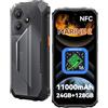 OSCALNEX Rugged Smartphone 11000mAh, 24(8+16)GB+128GB/2TB Telefono Indistruttibile