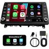 FLUXEONS Autoradio Doppio DIN con Schermo per Mercedes-Benz C200 C180 C220, Wireless CarPlay & Android Auto, Display Touch Auto da 10, 4GB+64GB, Bluetooth WiFi 5 GHz DAB+ FM AUX GPS