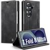 Ottcooed Cover per Samsung Galaxy Z Fold 8 Ultra Custodia, Cover Pellicola a Libro Portafoglio in Pelle Porta Carte Protettiva Slot per Scheda Flip Case Wallet Case Con Galaxy Z Fold 8 Ultra, Nero