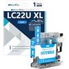 LCL Cartucce d'inchiostro LC22U LC22UC XL High Yield Ciano Compatibile | Sostituzione per Brother DCP-J785DW MFC-J985DW(1-Pack)
