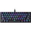 MOTOSPEED Tastiera meccanica portatile 60% 61 tasti RGB retroilluminata a LED Type-C USB cablata per ufficio/gaming per Mac, Android, Windows (interruttore rosso)