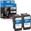 NINETEC PG-545 XL Inchiostro Nero Compatibile con Canon PG-545 Pixma TS3150 TS3350 TS3351 TS3450 TS205 TR4550 TR4650 MG2550s MG2450 MG3050 MX495 Confezione da 2 Neuer P