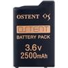 OSTENT Reale 2500mAh 3,6 V Batteria Ricaricabile ai Polimeri Ioni di Litio per la Console Sony PSP 1000 PSP-360