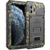 Beeasy Cover per iPhone 11 Pro IP68 Impermeabile Custodia Militare Antiurto Resistente 360° Metallo Armor Protezione Schermo Integrata Rugged Robusta Indistruttibile Subacquea Antipolvere Mimetico