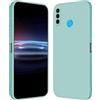 RankOne Custodia per HUAWEI P30 Lite (6.15 Inches) Cover Morbida in Silicone TPU - Ciano chiaro