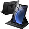 JETech Custodia Girevole per Galaxy Tab S10 Lite/S10 FE/S9 FE/S9, Nero