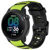 GIOPUEY Cinturini Compatibile con COROS Pace PRO, Morbido TPU Cinturino [Design a Colori di Giunzione] - Black/Green
