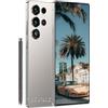 OEVNLZ M25 - Smartphone 4G ultra sbloccato, Dual SIM, schermo grande da 7,3 pollici, telefono Android con telaio in metallo, 8 GB di memoria RAM + 256 GB di archiviazione dati, telefono cellulare senza