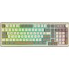 WESDAR Tastiera gaming/ufficio RGB 103 pulsanti,inclusi i pulsanti multimediali retroilluminazione RGB brillante,controllo del volume tramite manopola,Layout QWERTY ltaliano