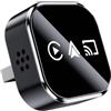 REOKILY Adattatore wireless CarPlay 3 in 1, cablato a wireless CarPlay e Android Auto Dongle | Mirror Link USB Plug & Play (Mirror Link)
