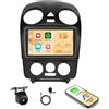 Hikity Autoradio Android 15 2 DIN 9 per VW New Beetle 2004-2010 CarPlay | 4+64GB. Schermo Incell. Wireless CarPlay, Android Auto, BT, GPS, WiFi, FM/RDS, Retrocamera, MIC