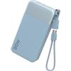 NOBIS Power Bank 20000mAh 90W Caricatore Portatile per Laptop | Powerbank con Ricarica Rapida Cavo C-C Staccabile Display Digitale e 4 Porte (2 USB-C + 2 USB-A) per iPhone Android e Tablets