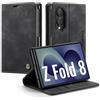 Ottcooed Cover per Samsung Galaxy Z Fold 8 Custodia, Cover Pellicola a Libro Portafoglio in Pelle Porta Carte Protettiva Slot per Scheda Flip Case Wallet Case Con Samsung Galaxy Z Fold 8, Nero