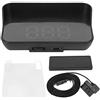EBTOOLS Proiettore Parabrezza HUD Obd - Head Up Display Universale per Auto, Alta Definizione, Allarme di Sicurezza per Velocità Eccessiva
