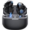 Caijin Auricolari Wireless In Ear, Cuffie Bluetooth 6.0, HiFi Stereo Cuffie Sport, ANC Cancellazione Rumore, 35H Riproduzione Auricolari Sportivi Impermeabili, Chiamate Chiare per Corsa Palestra Pendolaris