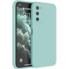 HAFFAN Custodia in Silicone TPU Compatibile con Samsung Galaxy A02s (6.5 inches), Cover Case Protettiva per Cellulare - Ciano chiaro