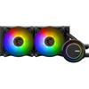 MSI MAG CORELIQUID E240 AIO Dissipatore a Liquido - Testa ARGB e Ventole FDB, Blocco dell'Acqua a Doppia Camera, Radiatore a Flusso Diviso, Compatibile con Mystic Light - Compatibile con AMD e Intel