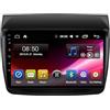 HUANQIN Car Lettore Multimediale Car Stereo per Mitsubishi Pajero Sport 2 L200 Triton 2008-2016 Radio Bluetooth/Wifi Stereo, Controllo Del Volante, Fm Controller Volante Bluetooth, 8 Nucleo 6G+128G