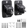 Etour Supporto da parete per altoparlante, con raccordi, suono surround, set girevole e inclinabile, stabile con portata di 5 kg, supporto da parete per audio surround