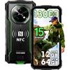 DOOGEENEXT Fire 5 13000mAh 4G Rugged Smartphone 12GB+64GB (Verde)