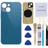 Perzework Sostituzione posteriore posteriore OEM per iPhone 13 Mini 5.4 pollici (blu) con kit di riparazione
