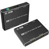 BolAAzuL DisplayPort 1.4 Splitter per DisplayPort e HDMI, DisplayPort MST Hub Splitter 1 in 2 out Multi-Stream Trasporto DP in HDMI 2.1 e Displayport out Supporto 8K a 30Hz 4K a 144Hz