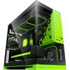 Geometric Future GEO-M3F-BNV GEO-M3F-BNV - Case per PC a torre Micro-ATX a doppia camera panoramica in vetro temperato modello 3, 5 ventole ARGB PWM preinstallate da 120 mm x 30 mm, USB Type-C