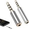 FinalCool 2 Pezzi 4 Poli Adattatore Audio, 3,5 mm Maschio a 2,5 mm Femmina, 2,5 mm Maschio a 3,5 mm Femmina Jack, Convertitore Audio Stereo, per Cuffie, Smartphone, Tablet, Altoparlanti, Microfono
