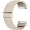 Ecogbd Cinturino di ricambio elastico compatibile con cinturino Fitbit Versa/cinturino Fitbit Versa Lite/cinturino Fitbit Versa 2, cinturini in nylon tessuto morbido per donna uomo (Beige)