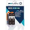 LCL Cartucce d'inchiostro Compatibile PGI-580 PGBK PGI-580XL PGBK (2 PGBK) | PGI-580XXL PGBK 1970C001 27ml Sostituzione per Canon Pixma TR7550 TR8550 TS6150 TS6151 TS6350 TS6351 TS6250 TS8100 TS8150