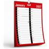 G4GADGET Calendario da parete 2026, formato A4, visualizzazione mensile, 2 colonne, rilegatura a spirale, con festività del Regno Unito, organizer mensile da appendere per casa, ufficio, scuola e