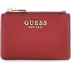 GUESS portacarte Laurel II SLG Card Case Garnet rosso